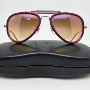 Ray-Ban RB3428 004/70 Road Spirit Outdoorsman Purple Frame Brown Lens Sunglasses